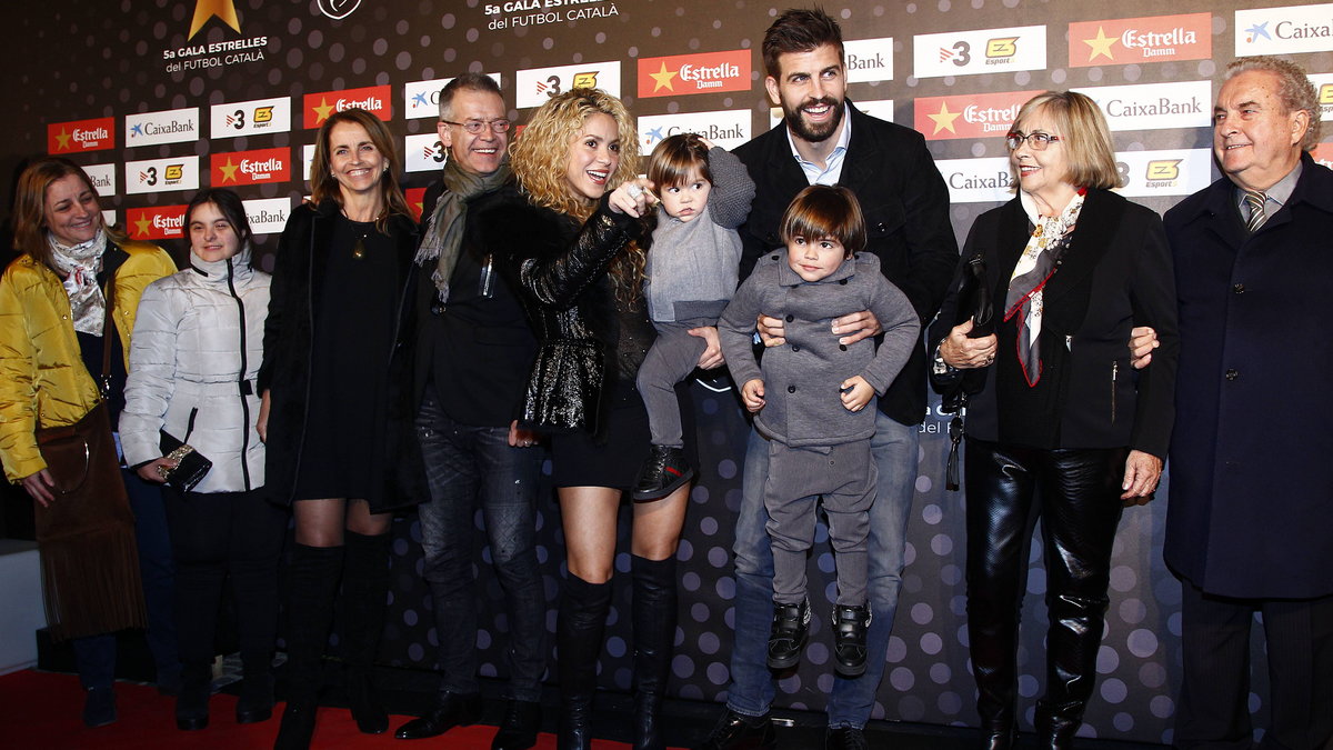 Shakira i Gerrard Pique z dziećmi