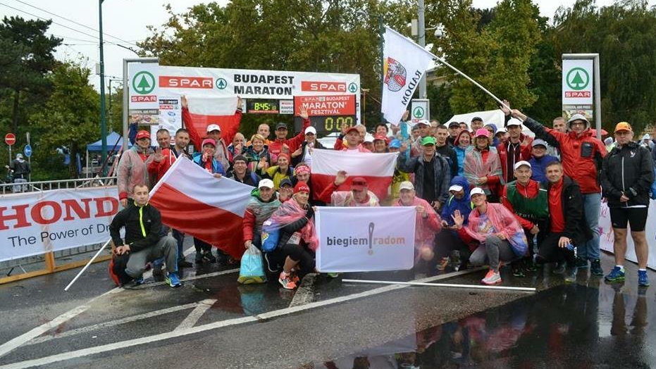 Polska ekipa z maratonie w Budapeszcie