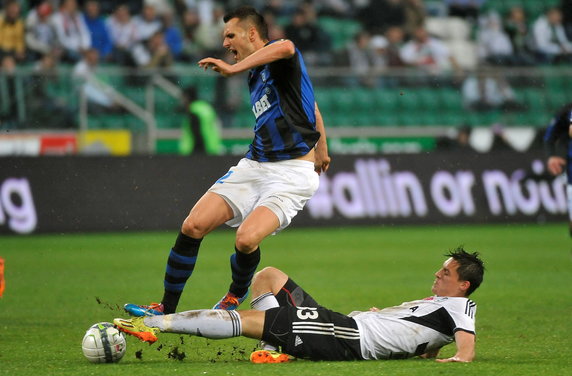 PIŁKA NOŻNA LIGA POLSKA LEGIA WARSZAWA ZAWISZA BYDGOSZCZ (Michał Żyro Piotr Petasz)