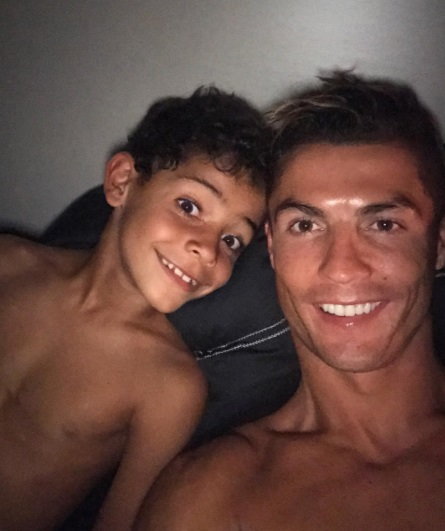 Cristiano Ronaldo z synem