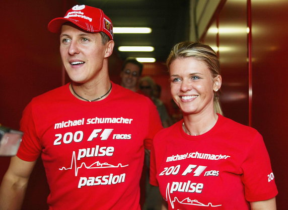 Michael Schumacher i jego żona Corinna