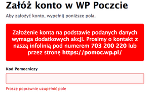 Problem z założeniem maila na WP – komunikat o weryfikacji -  Zapytaj.onet.pl -