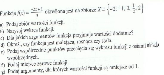 FUNKCJE 2 gimnazjum, bardzo prosze o pomoc – zadania, ściągi i testy