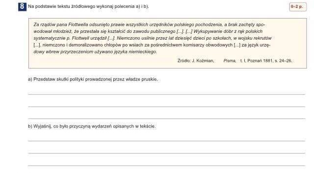 Na podstawie tekstu źródłowego wykonaj polecenia a) i b) – zadania