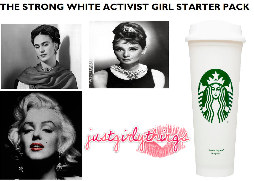 the strong white activist girl 