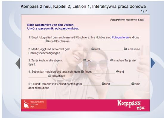 Interaktywna praca z niemieckiego klasa II – zadania, ściągi i testy