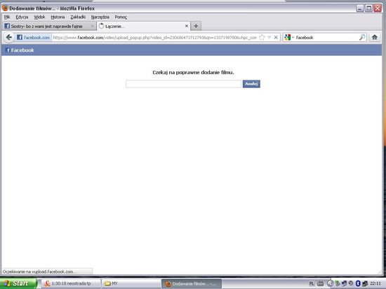 Dlaczego nie mogę dodać swojego filmiku na facebooka ? - Zapytaj.onet.pl