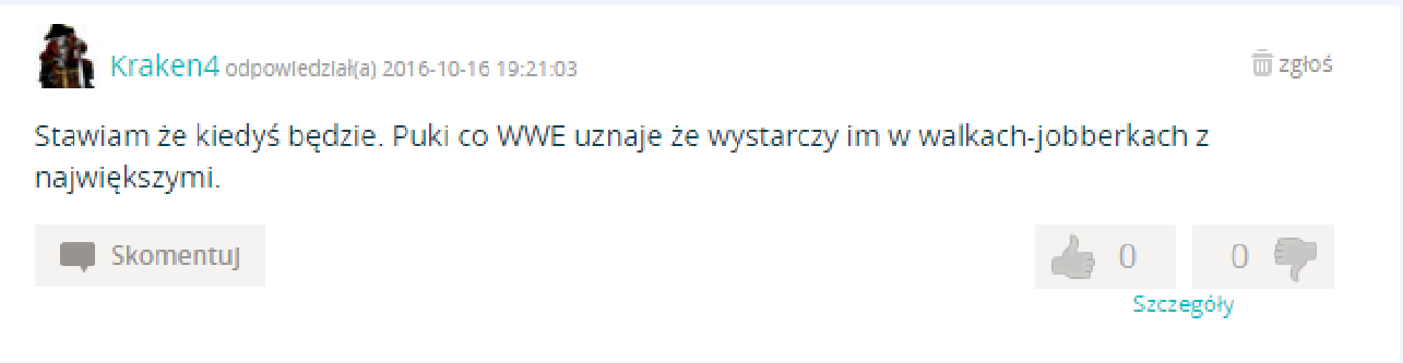 "Kiedy wreszcie Bray Wyatt będzie mistrzem WWE?" I konstruktywna, poprawna wypowiedź - propsy.