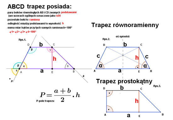 Jak obliczyć wysokość trapezu mając pole-432cm2 i podstawy a-11 b-7