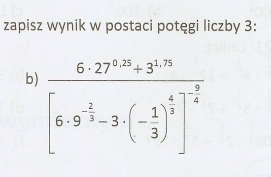 Jak zapisać w postaci potęgi liczby 3? – zadania, ściągi i testy