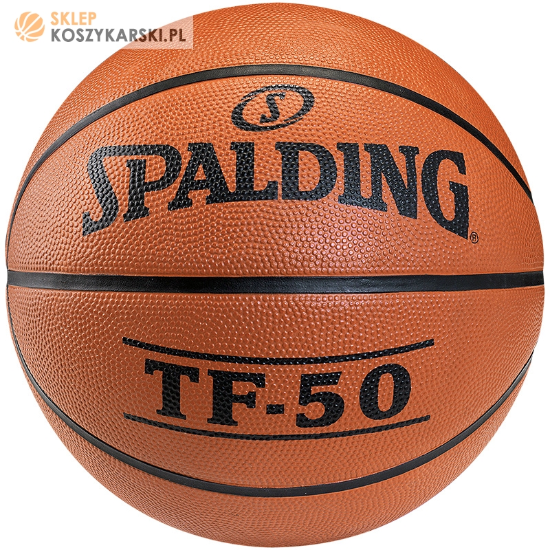 Spalding TF-50 – zwykła, gumowa piłka dla początkujących, outdoor. (59,90 zł)