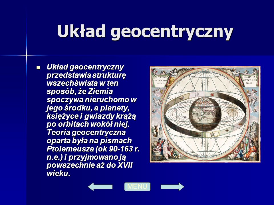 W teorię geocentryczną