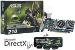 nVidia GeForce GT210 1GB DDR3 CUDA + okulary 3D