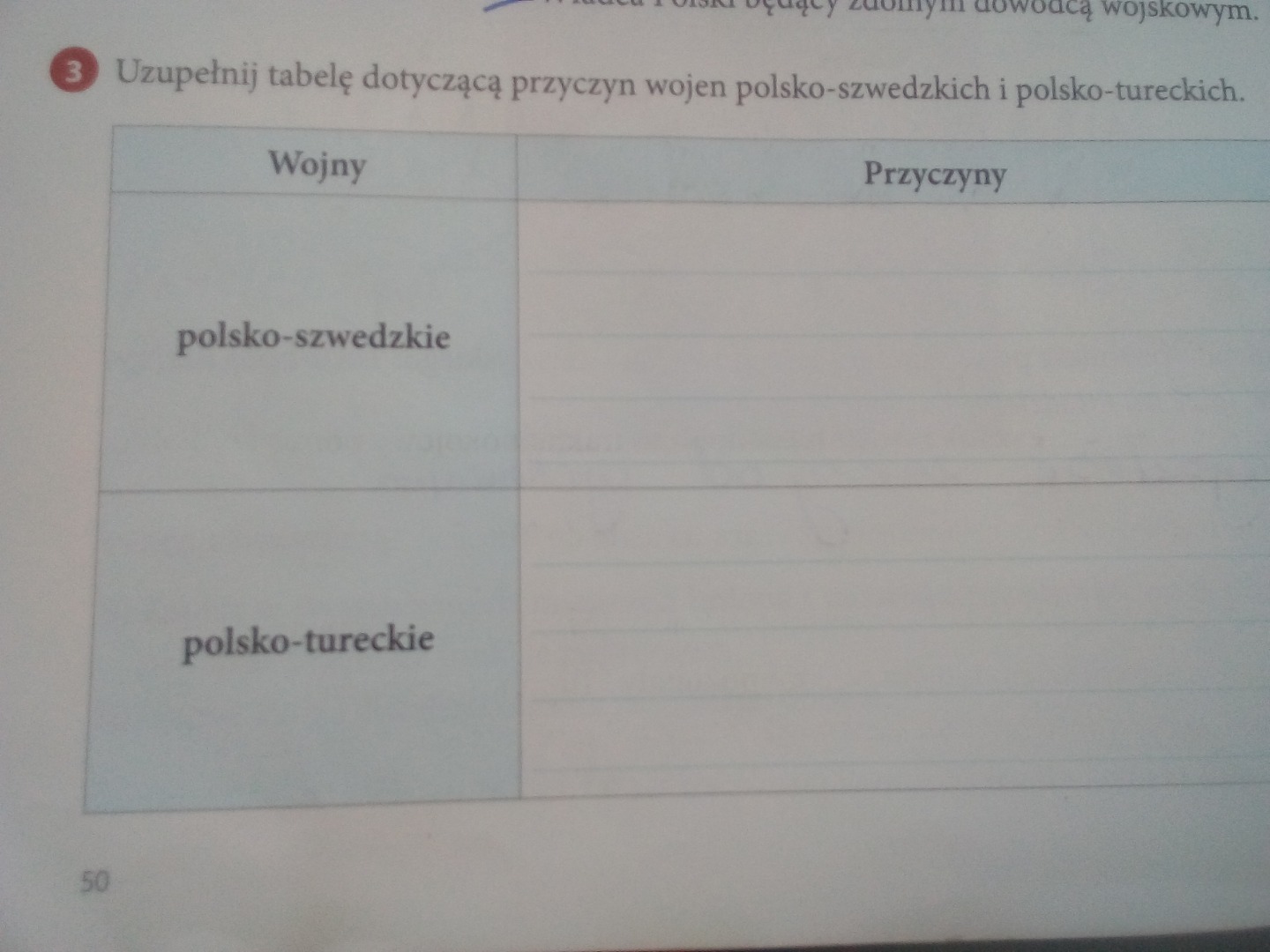 Podaj Przyczyny Wojen Polsko Szwedzkich Toczonych W 17 Wieku Uzupełni tabelę dotyczącą przyczyn wojen polsko- szwedzkie i polsko