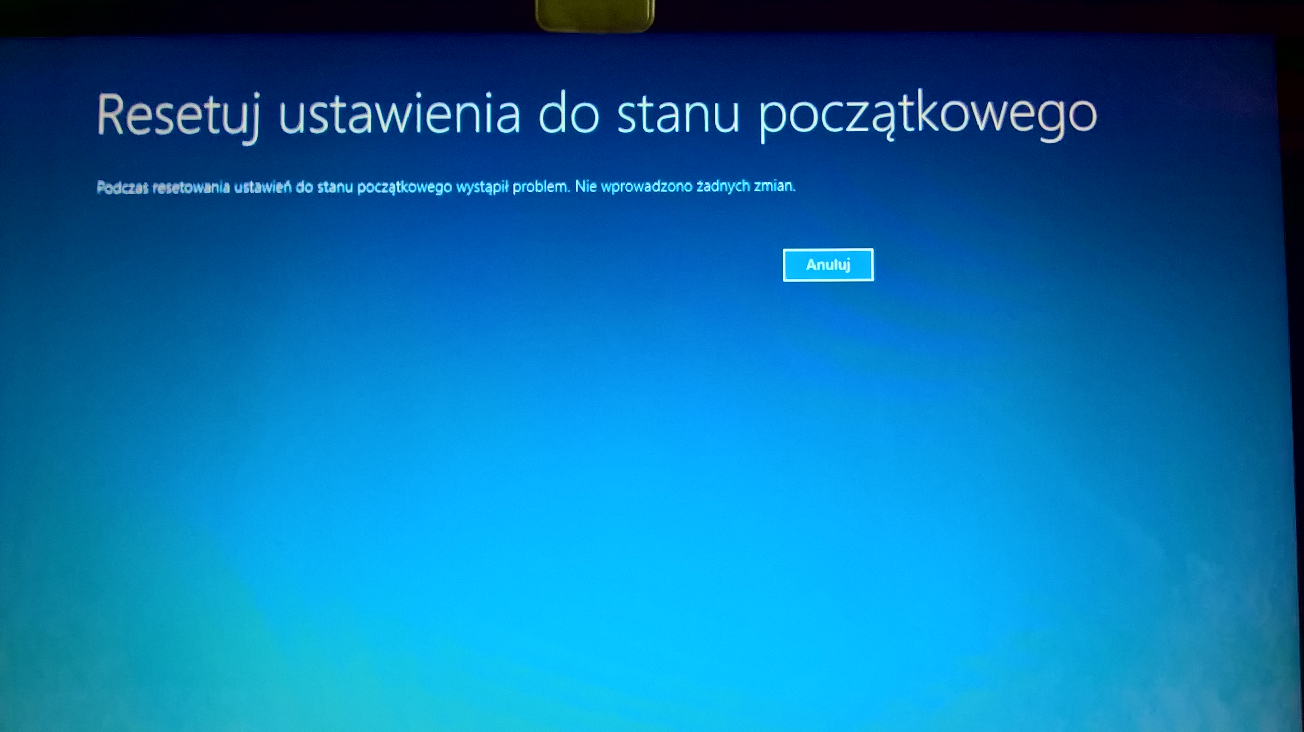 Windows 10 Podczas Resetowania Ustawień Do Stanu Początkowego Wystąpił Problem Problem podczas resetowania Windows 10 – zadania, ściągi i testy