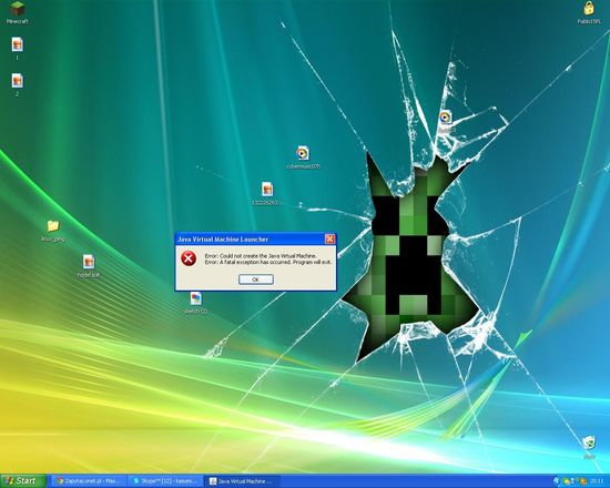 Zepsul Mi Sie Minecraft Pisze Error Could Not Create The Java Virtual Machine I Error A Fatal Exception Has Occured Program Will Exit Co Mam Robic Zapytaj Onet Pl