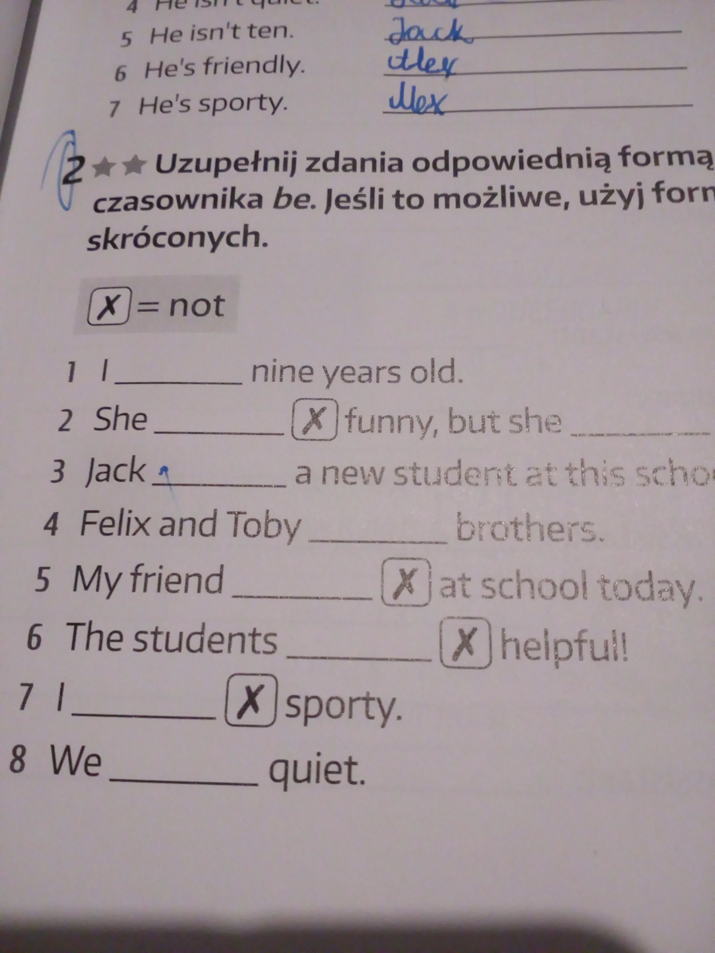 Uzupełnij Zdania Właściwą Formą Czasownika Posiłkowego Haben Lub Sein Uzupełnij zdania odpowiednią formą czasownika be - Zapytaj.onet.pl