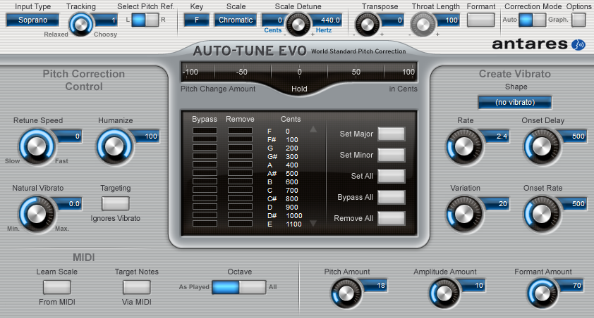 Reaper Auto Tune Evo