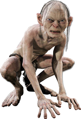 Smeagol=Gollum- towarzysz Froda i Sama, dawniej był hobbitem, a pótem jest taką dziwną postacią, która obdarza zarówno miłością i nienawiścią Pierścień