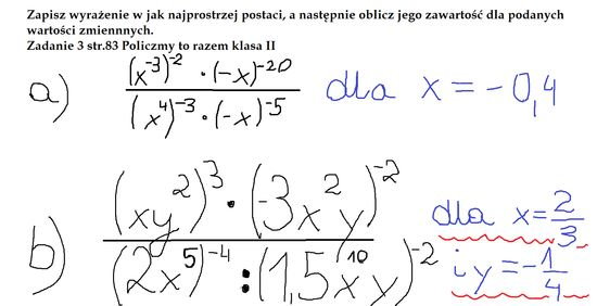Podane Wyrażenia Zapisz W Jak Najprostszej Postaci