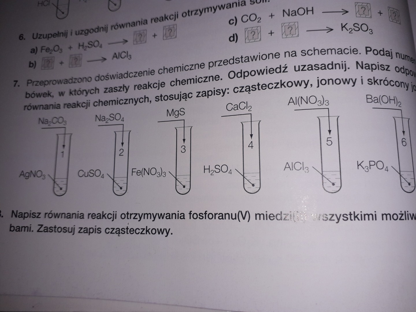 Podaj Numery Probówek W Których Zachodzą Reakcje Chemiczne
