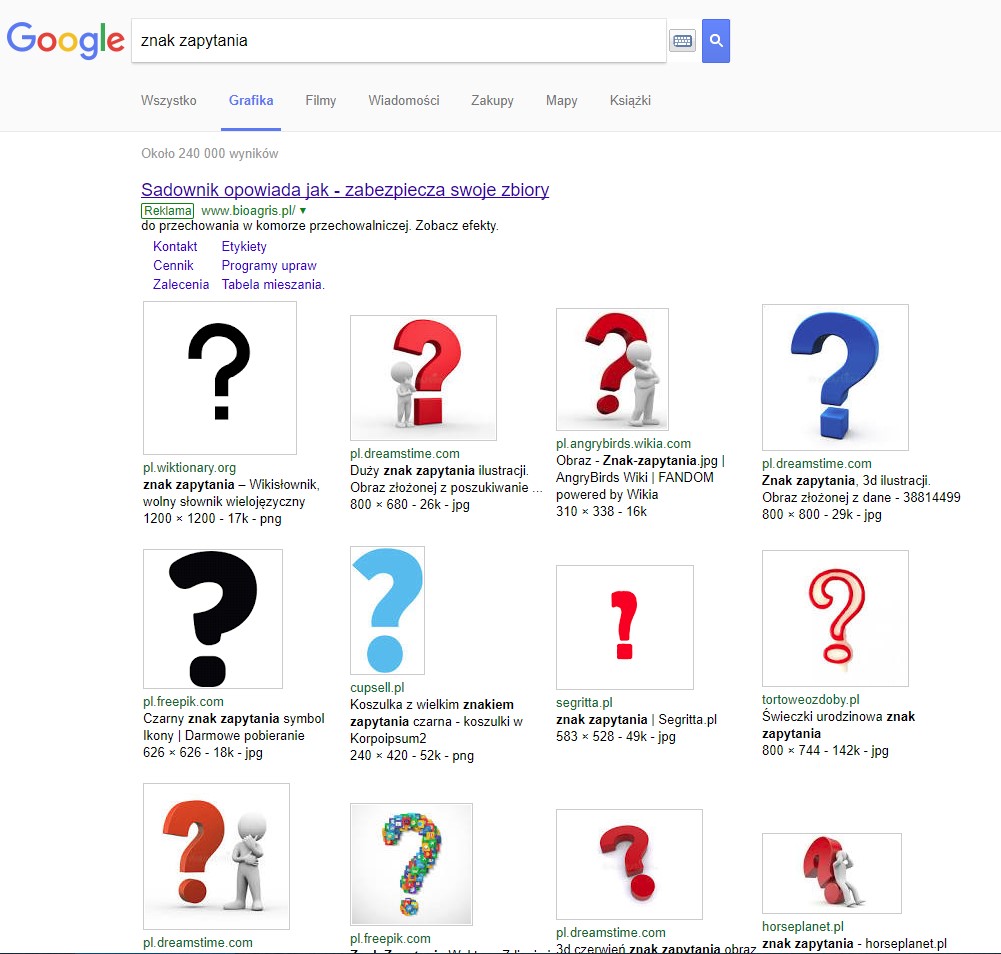 Problem z google grafika - Zapytaj.onet.pl -