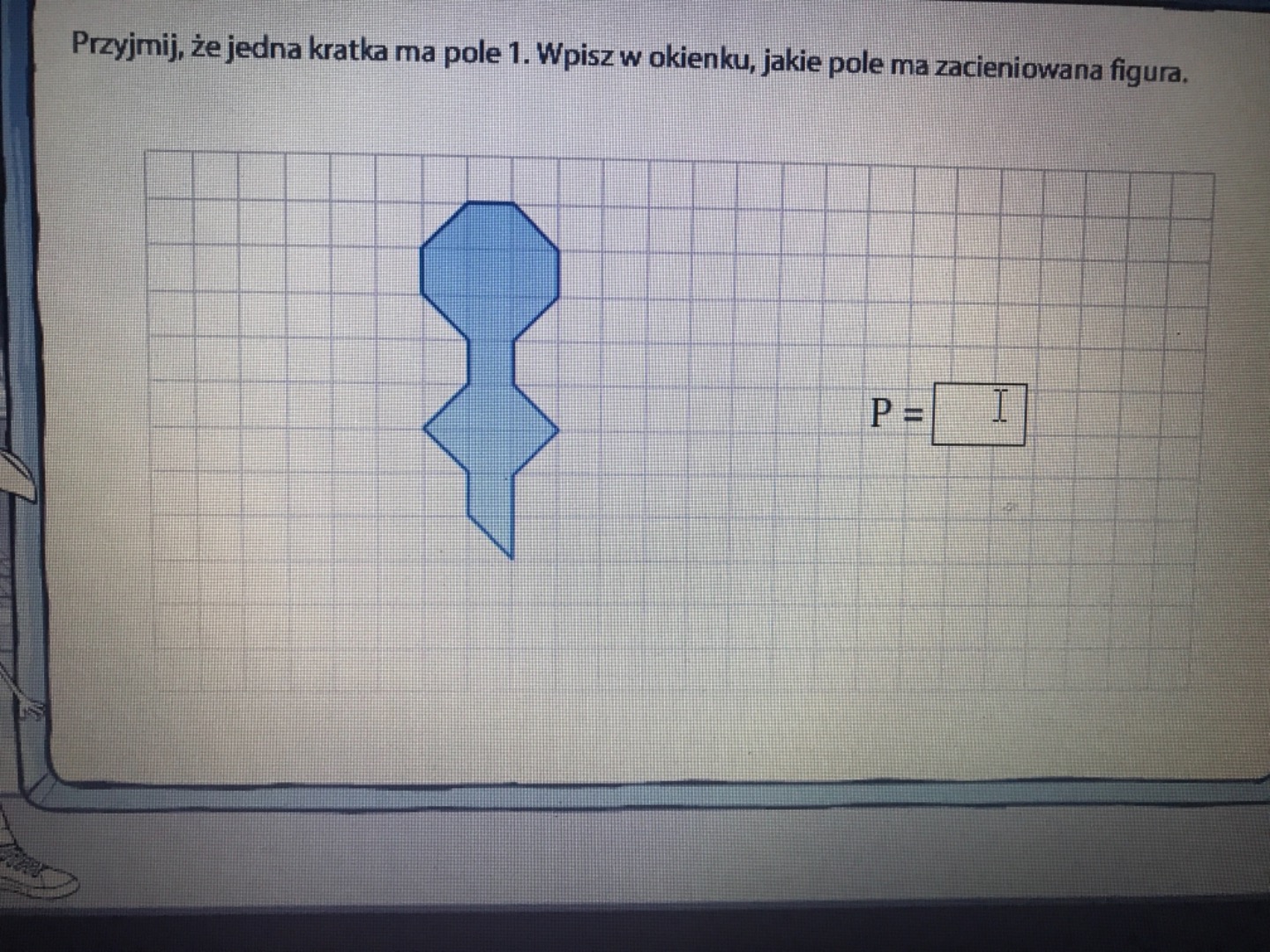 Pole Figury Gdzie Jedna Kratka Ma Pole 1 Przyjmij że jedna kratka ma pole 1. Wpisz w okienku, jakie pole ma