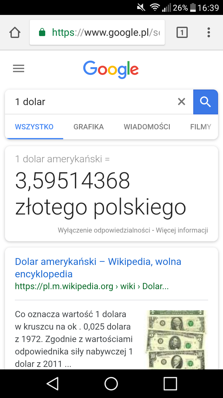 1 dolar to ile to na polskie zł - Zapytaj.onet.pl -
