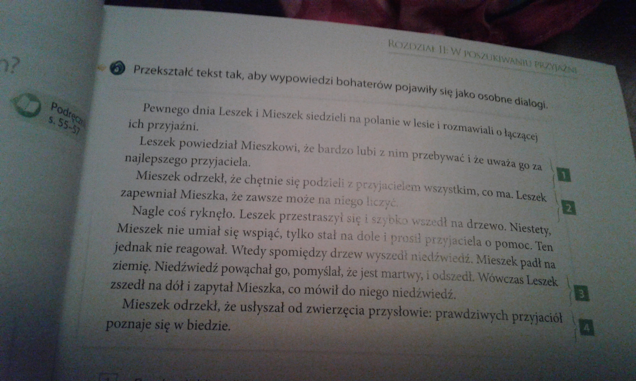 Przekształć Podany Tekst Tak Aby Wprowadzić Do Niego Mowę Niezależną Przekształć tekst tak aby wypowiedzi bohaterów pojawiły się jako osobne