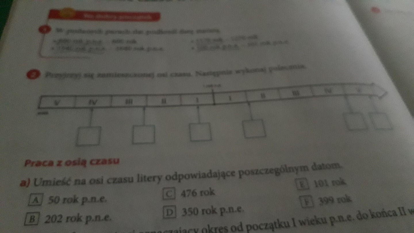 Przyjrzyj Się Zamieszczonej Ilustracji Następnie Wykonaj Polecenia Przyjrzyj się zamieszczonej osi czasu . Następnie wykonaj polecenia