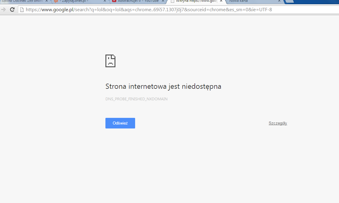 Google Chrome nie działa - Zapytaj.onet.pl -
