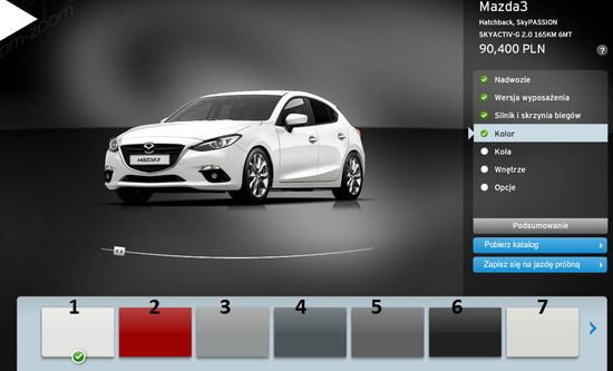 Jaki kolor dla Mazda 3