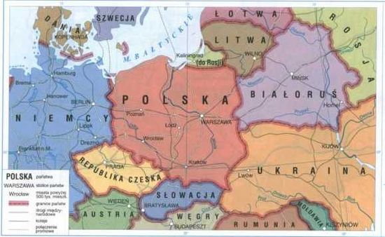 panstwa sasiadujace z polska mapa Jakie Sa Panstwa Sasiadujace Z Polska Zadania Sciagi I Testy Zapytaj Onet Pl panstwa sasiadujace z polska mapa