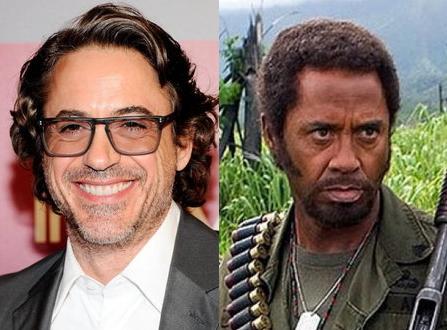 Robert Downey Jr jako Kirk Lazarus ("Jaja w tropikach)