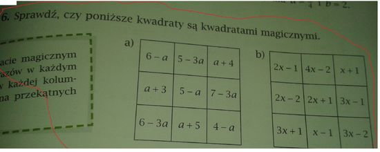 Sprawdź Czy Poniższe Kwadraty Są Kwadratami Magicznymi