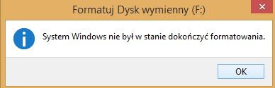 System windows nie był w stanie dokończyć formatowania. HELP -  Zapytaj.onet.pl -