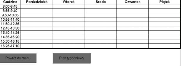 Czy na początku roku szkolnego jak spisujecie plan lekcji macie już