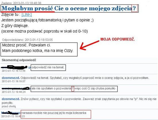 To inteligentne zadawać pytanie i "minusować" stosowną odpowiedź