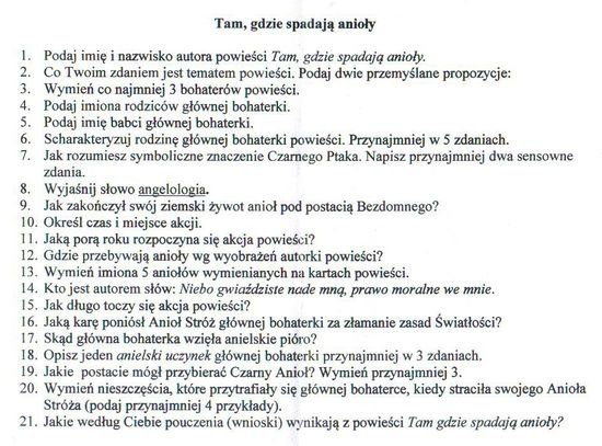 Tam gdzie spadają anioły? - Zapytaj.onet.pl