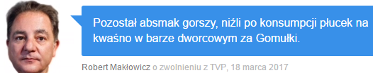 Makłowicz wywalony z TVP 