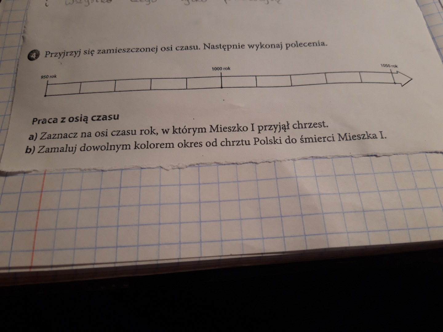 Przyjrzyj Się Zamieszczonej Ilustracji Następnie Wykonaj Polecenia Przyjrzyj się zamieszczonej osi czasu. Następnie wykonaj polecenia