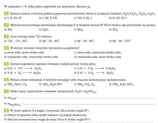 Budowa Materii Sprawdzian Klasa 7 Wewnętrzna budowa materii gra – zadania, ściągi i testy – Zapytaj.onet.pl