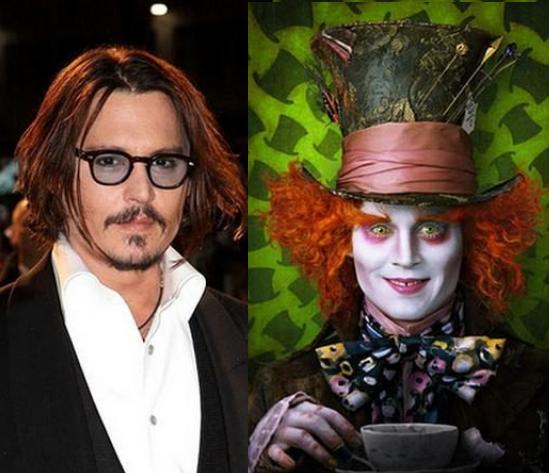 Johnny Depp jako Szalony Kapelusznik ("Alicja w Krainie Czarów")