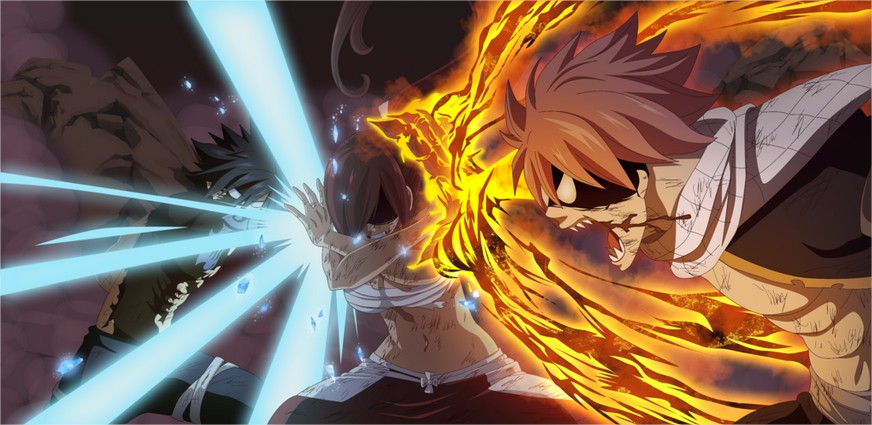 Natsu i Grey