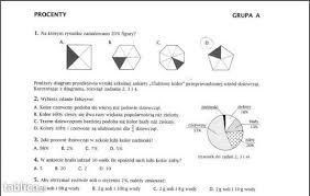 Sprawdzian Matematyka z plusem 1 gimnazjum Procenty odpowiedzi