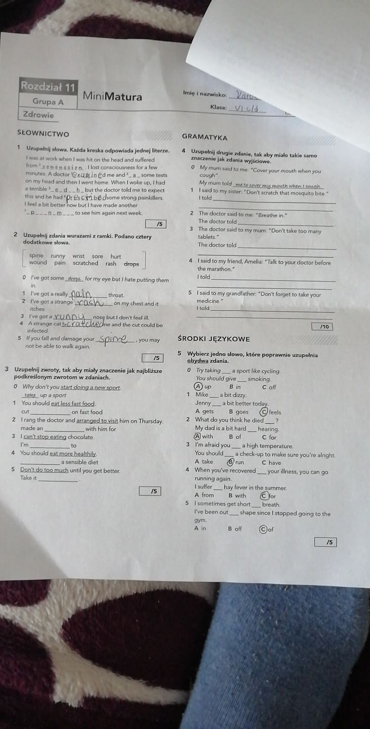 Mini Matura Focus 2 Sprawdziany Pdf Focus 3 Unit 7 Test / Sprawdziany Testy - Unit 6 Test A - Spra.fm - Sprawdziany : There are