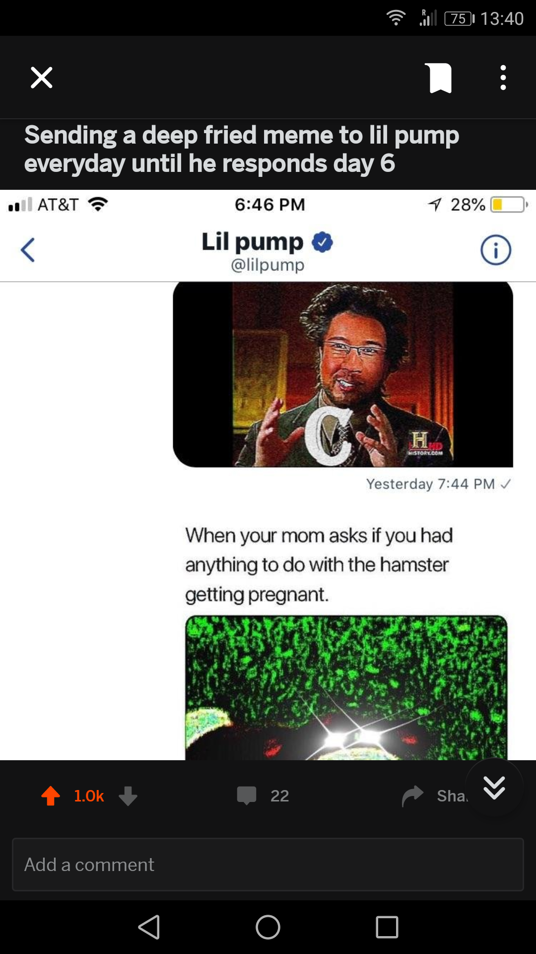 Sending dank memes to lil pump till he replies 