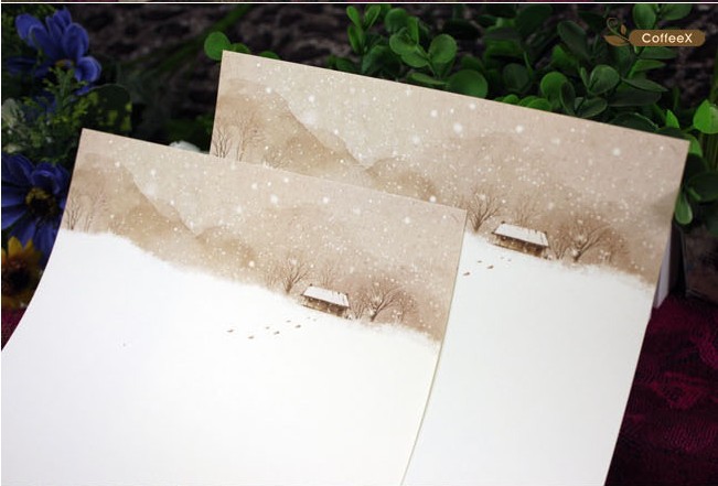 Coffeex-Pastoral-letter-paper-winter-stationery-romantic-little-small-fresh-50sheets-lot-wholesale-discounts-free-shipping.jpg