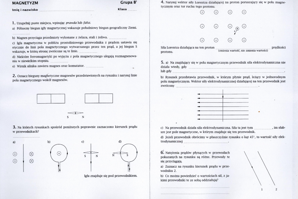 Test Z Działu Magnetyzm Odpowiedzi Pdf Czy mógłby ktos mi rozwiązać ten test z magnetyzmu? – zadania, ściągi i