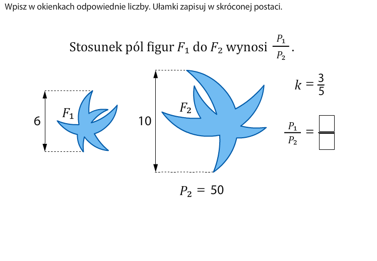 Sprawdź Czy Pola Figur F1 F2 F3 Są Równe Stosunek pól figur f1 do f2 wynosi p1/p2 – zadania, ściągi i testy